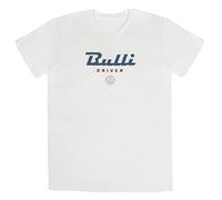 BRISA VW Collection - Volkswagen Combi Bus Camper Van T-Shirt à la Mode avec Coupe Classique, Chemise à Manches Courtes pour Hommes et Femmes avec Motif rétro (M/Bulli Driver/Blanc)