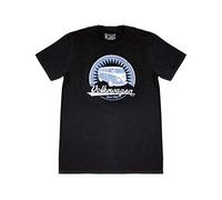 BRISA VW Collection - Volkswagen Combi Bus T1 Camper Van T-Shirt à la Mode avec Coupe Classique, Chemise à Manches Courtes pour Hommes et Femmes avec Motif rétro (L/Vintage Logo/Noir)