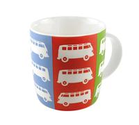 BRISA VW Collection - Volkswagen Grande Tasse en céramique pour café, thé et Cappuccino avec Design Combi T1 Bus (Multicolore/Multicolore)