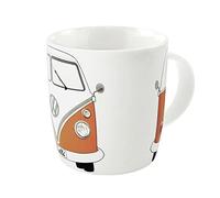 BRISA VW Collection - Volkswagen Grande tasse en céramique pour café, thé et cappuccino avec design Combi T1 Bus (Avant du Combi/Orange)