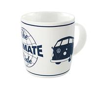 BRISA VW Collection - Volkswagen Grande tasse en céramique pour café, thé et cappuccino avec design Combi T1 Bus (L'Expérience Ultime/Blanc)