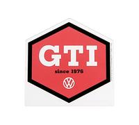 BRISA VW Collection Volkswagen Polycarbonate Gratte-Glace-Givre-Élimination de la Neige Accessoires pour Voiture (GTI Hexagon/Rouge)