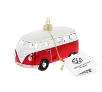 BRISA VW Collection - Volkswagen T1 Samba Bus décorations de Noël & décoration en Verre en boîte Cadeau (Rouge)