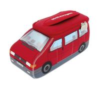 BRISA VW Collection Volkswagen Trousse de pharmacie universelle en néoprène pour maquillage, cosmétique, voyage, pharmacie au design T4 Bulli Bus (grand), rouge, 5L Volumen, Bus VW T4