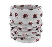 BRISA VW Collection - Volkswagen Unisexe Écharpe Tube-Bandana-Foulard-Cagoule-Multifonction-Protection Bouche-Nez T1 Combi Bus (Logo Vintage/Gris)