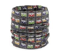 BRISA VW Collection - Volkswagen Unisexe Écharpe Tube-Bandana-Foulard-Cagoule-Multifonction-Protection Bouche-Nez T1 Combi Bus (Fronts/Multicolore)