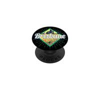 Brisbane Queensland Australie Retro Skyline Vintage Souvenir PopSockets PopGrip Adhésif