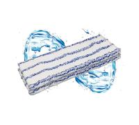 Brise Art Lot de 2 serpillères de rechange, 40 cm, professionnelles, en microfibre, pour balai de sol et support pliable, lavables jusqu'à 90 °C, pour parquet, stratifié, carrelage, bleu