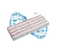 Brise Art Lot de 2 serpillères de rechange, 40 cm, professionnelles, en microfibre, pour balai de sol et support pliable, lavables jusqu'à 90 °C, pour parquet, stratifié, carrelage, rouge