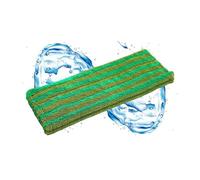 Brise Art Lot de 2 serpillères de rechange, 50 cm, en microfibre, tricotées, pour balai de sol et support pliant, lavables jusqu'à 90 °C, pour parquet, stratifié, carrelage, kaki