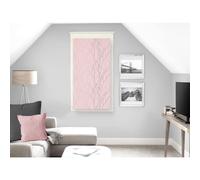 Soleil d'ocre Liane Brise-bise, Polyester, Rose, 45 x 90 cm