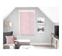 Soleil d'ocre Liane Brise-bise, Polyester, Rose, 60 x 90 cm