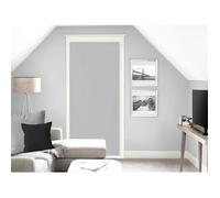 Soleil d'ocre, Dolly Voile pour Porte Fenêtre, Polyester, Gris clair, 70x200 cm