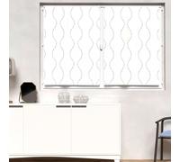 Soleil d'ocre, Perle Brise bise, Polyester, Blanc, 90x120 cm