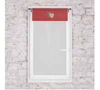 Brise bise pur coton 45x90 cm LOVE rouge, par Soleil d'Ocre