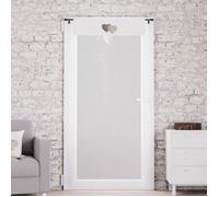 Brise bise pur coton 70x200 cm LOVE gris, par Soleil d'Ocre