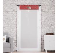 Brise Bise Pur Coton 70x200 Cm Love Rouge, Par Soleil D'ocre