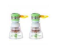 Brise Jet Robinet Cuisine Rallonge de robinet multifonction - Douchette anti-éclaboussures avec filtre à eau, adaptateur universel for évier cuisine for une installation facile(2pcs green)