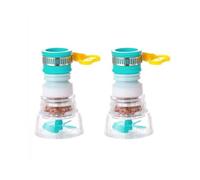 Brise Jet Robinet Cuisine Rallonge de robinet multifonction - Douchette anti-éclaboussures avec filtre à eau, adaptateur universel for évier cuisine for une installation facile(2pcs blue)