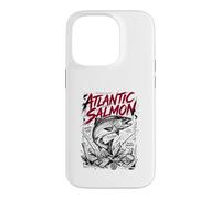 Brise-matériel Atlantic Salmon River King Fly Strike Coque pour iPhone 14 Pro