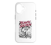 Brise-matériel Atlantic Salmon River King Fly Strike Coque pour iPhone 16