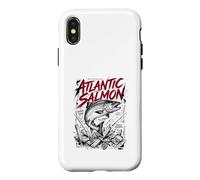 Brise-matériel Atlantic Salmon River King Fly Strike Coque pour iPhone X/XS
