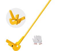 Brise-palettes - Lève-lattes 907kg de capacité de charge - Barres de rupture Q235 acier au carbone - Barre de démolition & levier, gants inclus - Outil universel