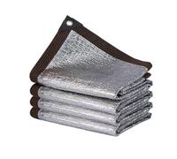 Brise-Soleil Extérieur Toile D'ombrage en Aluminet 99% Filet D'ombrage Réfléchissant en Aluminet avec Œillets pour Plantes de Patio Serre Poulailler(2x2.0m/6.6x6.6ft)