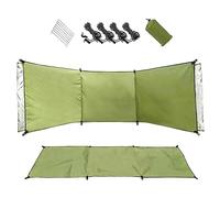 Brise-Vent de 98, 43 x 27, 56 Pouces pour la Plage et Le Jardin, abri Pare-Soleil de Caravane, Brise-Vent Haut avec piquets Sol et Corde, Comprend Un Sac Rangement (sans poteaux) - - p