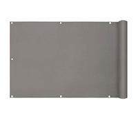 Brise-vue 1,1 x 5 m - Résistant aux UV, imperméable, coupe-vent pour balcon, terrasse, jardin, piscine et terrasse - Gris foncé - Pour plus d'intimité et de protection