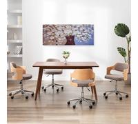 Brise-vue - Art mural - Protection du jardin - Motif fleurs dans un vase - Multicolore - 150 x 60 cm - Pour balcon et terrasse - Installation rapide