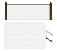 Brise Vue avec Oeillet 85 x 350 cm 90% D'Ombrage, Protection Contre Les Regards, Couverture de Écran Jardin Brise Vue Occultant avec Cable Ties et Cordons pour Serre, Clôture, Blanc