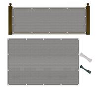 Brise Vue avec Oeillet 85 x 650 cm 90% D'Ombrage, Protection Contre Les Regards, Couverture de Écran Jardin Brise Vue Occultant avec Cable Ties et Cordons pour Serre, Clôture, Gris