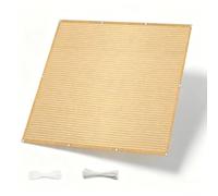 Brise Vue Balcon 1.1 x 5 m Protection UV Opaque Résistant Aux Contre Vent sur Mesure Brise Vue Haute Densité pour Balcon Jardin, Couleur Crème