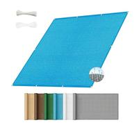 Brise Vue Balcon 1.2 x 10 m Respirant Toile Protection Contre Soleil avec Tissu HDPE Cache Vue Exterieur Jardin pour Exterieur Terrasse Patio pour Balcon Jardin, Bleu Ciel