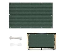 Brise Vue Balcon 1.5 x 10 m Protection UV Opaque Résistant Aux Contre Vent sur Mesure Brise Vue Haute Densité pour Exterieur Terrasse Patio, Vert Foncé