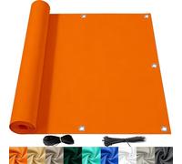 Brise Vue Balcon 1.8 x 10 m Imperméable Cache Vue Balcon Protection UV Opaque Résistant Aux Contre Vent Brise et Jardin pour Jardin Terrasse, Orange