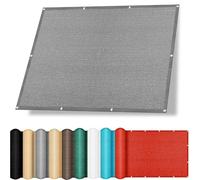 Brise Vue Balcon 110 x 140 cm Anti 95% UV Contre Le Vent Brise Vue Jardin Facile à Suspendre pour Balcon Terrasse Piscine, Gris
