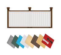 Brise Vue Balcon 110 x 255 cm Protection UV, Opaque, Résistant aux Contre Vent, Revêtement De Balcon Pare-Soleil pour Jardin avec Cable Ties Et Cordons pour Patio/Terrasse/Grillage, Blanc