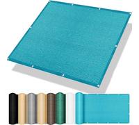 Brise Vue Balcon 120 x 150 cm Anti 95% UV Contre Le Vent Brise Vue Balcon Extérieur avec Oeillets et Cordons pour Terrasse Piscine, Bleu