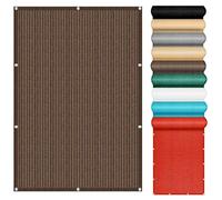 Brise-Vue Balcon 140 x 670 cm Anti 95% UV Contre Le Vent Brise Vue Balcon Extérieur Multi Couleur et Taille pour Terrasse Piscine, Marron