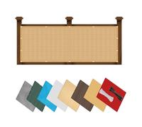 Brise Vue Balcon 180 x 575 cm Protection UV, Opaque, Résistant aux Contre Vent, Revêtement De Balcon Pare-Soleil pour Jardin avec Cable Ties Et Cordons pour Patio/Terrasse/Grillage, Jaune Sable