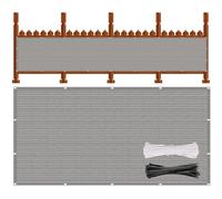 Brise Vue Balcon 90 x 290 cm HDPE 220G/M², Protection Contre Vent, Soleil, Protection Contre Les Regards Clôture d'ombrage Diverses Tailles Au Choix pour Jardin Extérieur, Gris