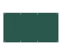 Brisé Vue Balcon Brise Vue Pas Cher, Protection Contre Les Regards, avec Attaches de câble et Cordons, pour Balcon/Patio/Jardin/terrasse/Grillage - Vert foncé 0.75x4m