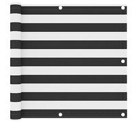 Brise Vue Balcon,Écran de Balcon Anthracite et Blanc 90x300 cm Tissu Oxford,Marquise de Porte Exterieur pour Jardin, Terrasse