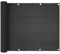 Brise Vue Balcon Écran de confidentialité for balcon 3'x16' Gris foncé Écrans de protection de terrasse en maille for patio extérieur Porche Appartement Garde-corps Clôture Couverture(GRAY)