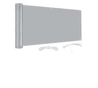 Brise Vue Balcon Exterieur - 0.9x7m Gris Clair - Store latéral, Brise-Vue, Protection Solaire, Occultant, pour Balcon, terrasse, Jardin Voiles d'ombrage pour Patio 90x700cm