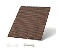 Brise Vue Balcon Extérieur 1.5 x 10 m Protection UV Opaque Résistant Aux Contre Vent sur Mesure Cache Balcon pour Exterieur Terrasse Patio pour Jardin, Marron