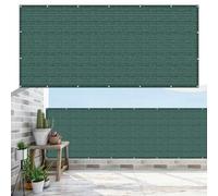 Brise Vue Balcon Extérieur 105 x 500 cm Ant- UV, Protection de La Vie Privée et Sécurité, Opaque Résistant Filet D’Ombrage Clôture D’Ombrage pour Jardin Extérieur, Vert Foncé