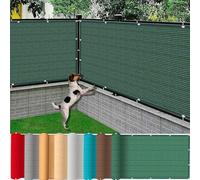 Brise Vue Balcon Extérieur 2.5 x 4 m, Latéral Balcon Brise-Vue, Diverses Couleurs Tailles Au Choix Brise Vue Couverture, with Rope pour Porches, Vert Foncé